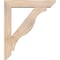 Ekena Millwork Funston Slat Smooth Bracket w/ Offset Brace, Douglas Fir, 5 1/2"W x 26"D x 30"H BKT0604X26X30FST06SDF - alternate 2